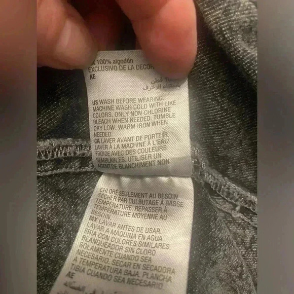 INC International Concepts Mens Denim Jacket in Gray whitewashed Size Large - Picture 12 of 12